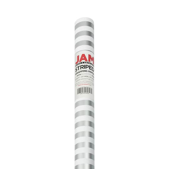 JAM Paper Striped Gift Wrap